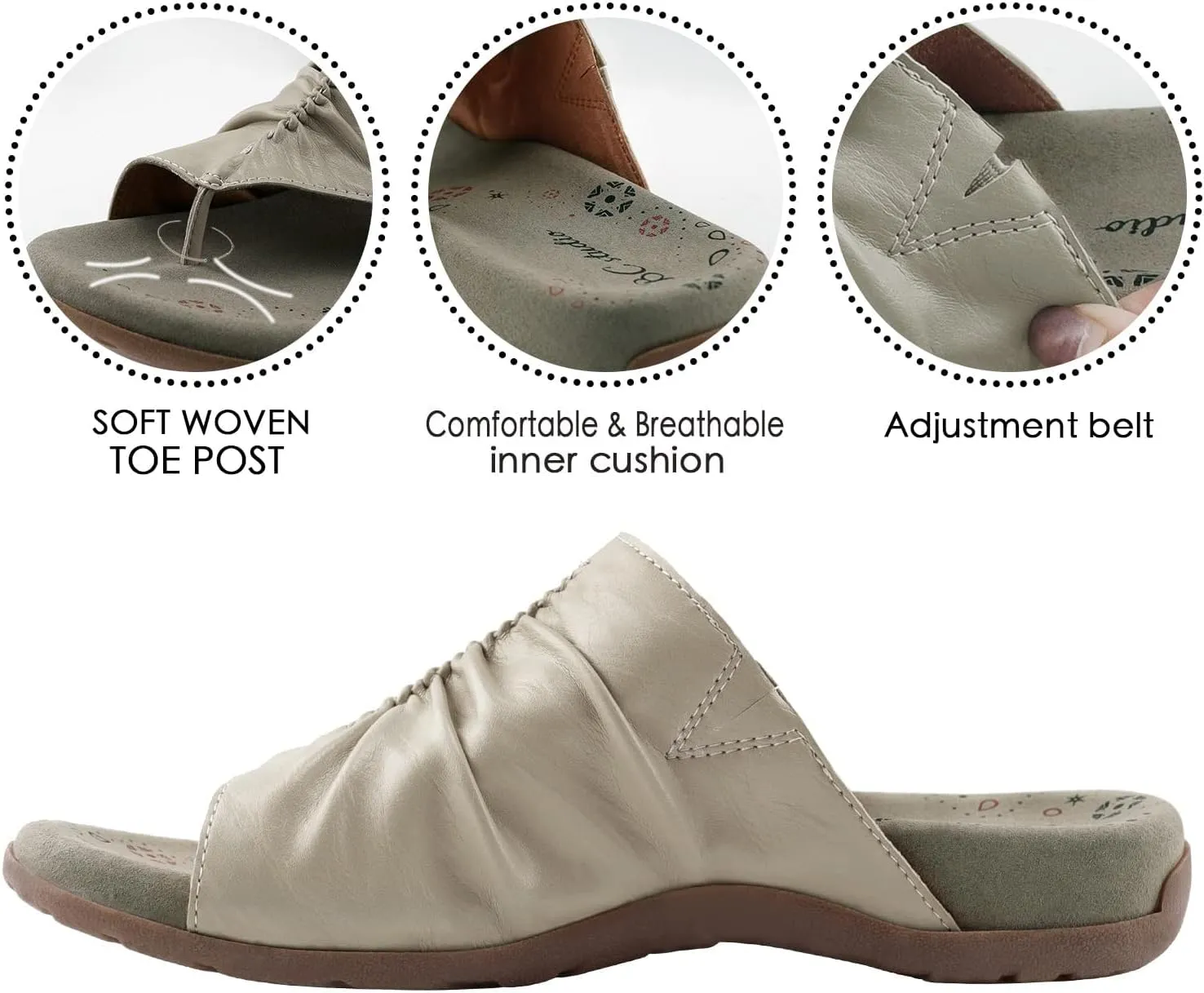 Women Comfort Sandals Flip Flop with Arch Support