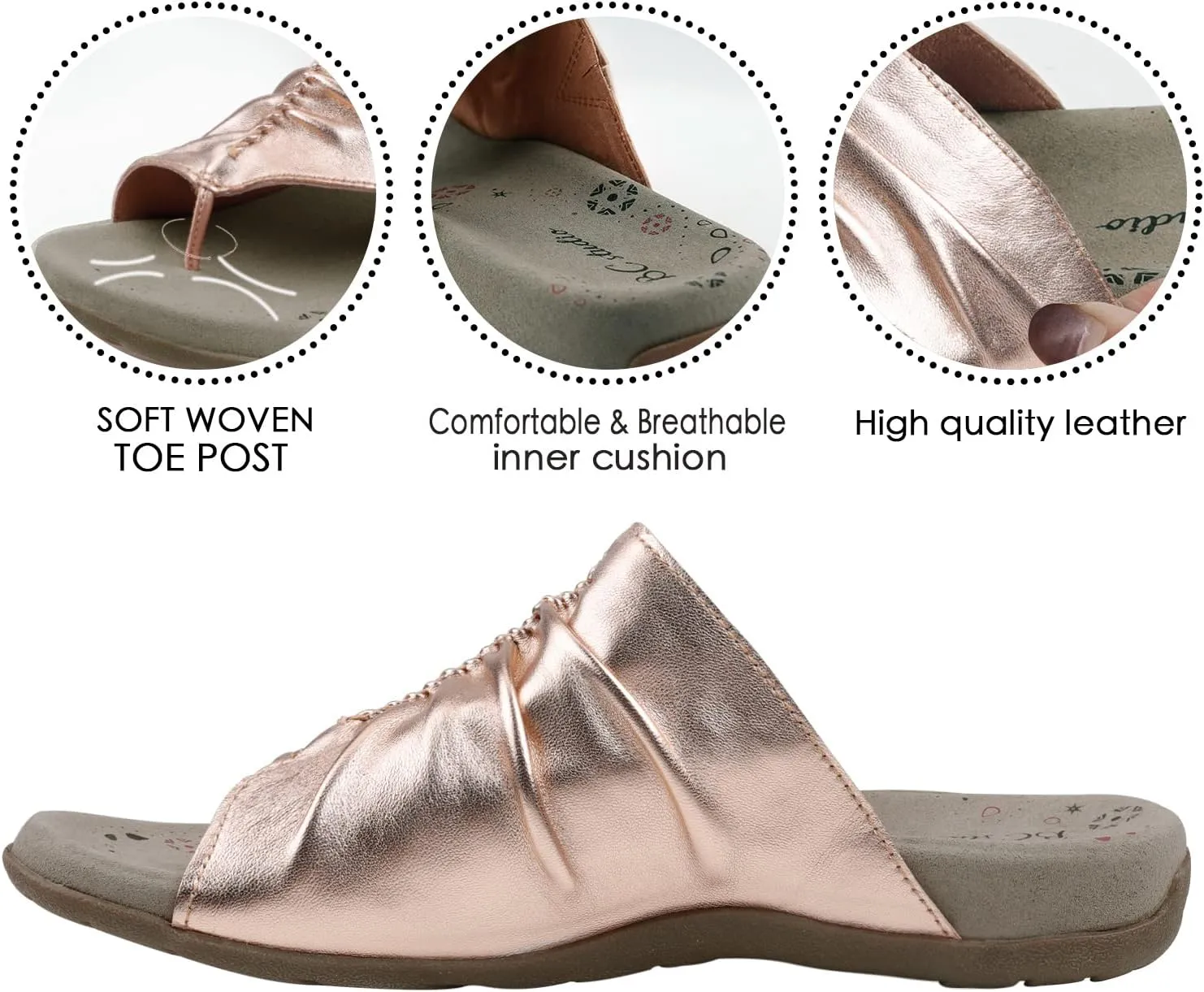 Women Comfort Sandals Flip Flop with Arch Support