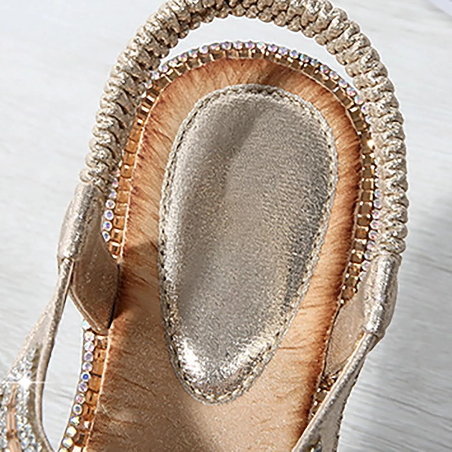 Women Sandals T-Strap Buckle Pearl Flat Sandals Orthopedic Sandals For Women With Support Wedge Flip Flops For Women