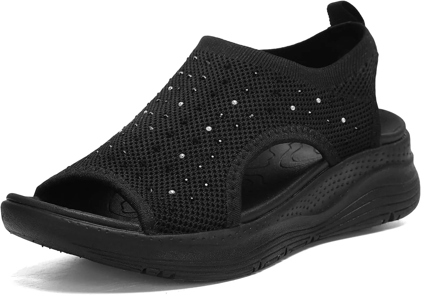 Women Walking Sandals Arch Support Orthotic Comfortable Plantar Fasciitis Non-slip Casual Open Toe Sport Sandals for Athletic Summer Beach
