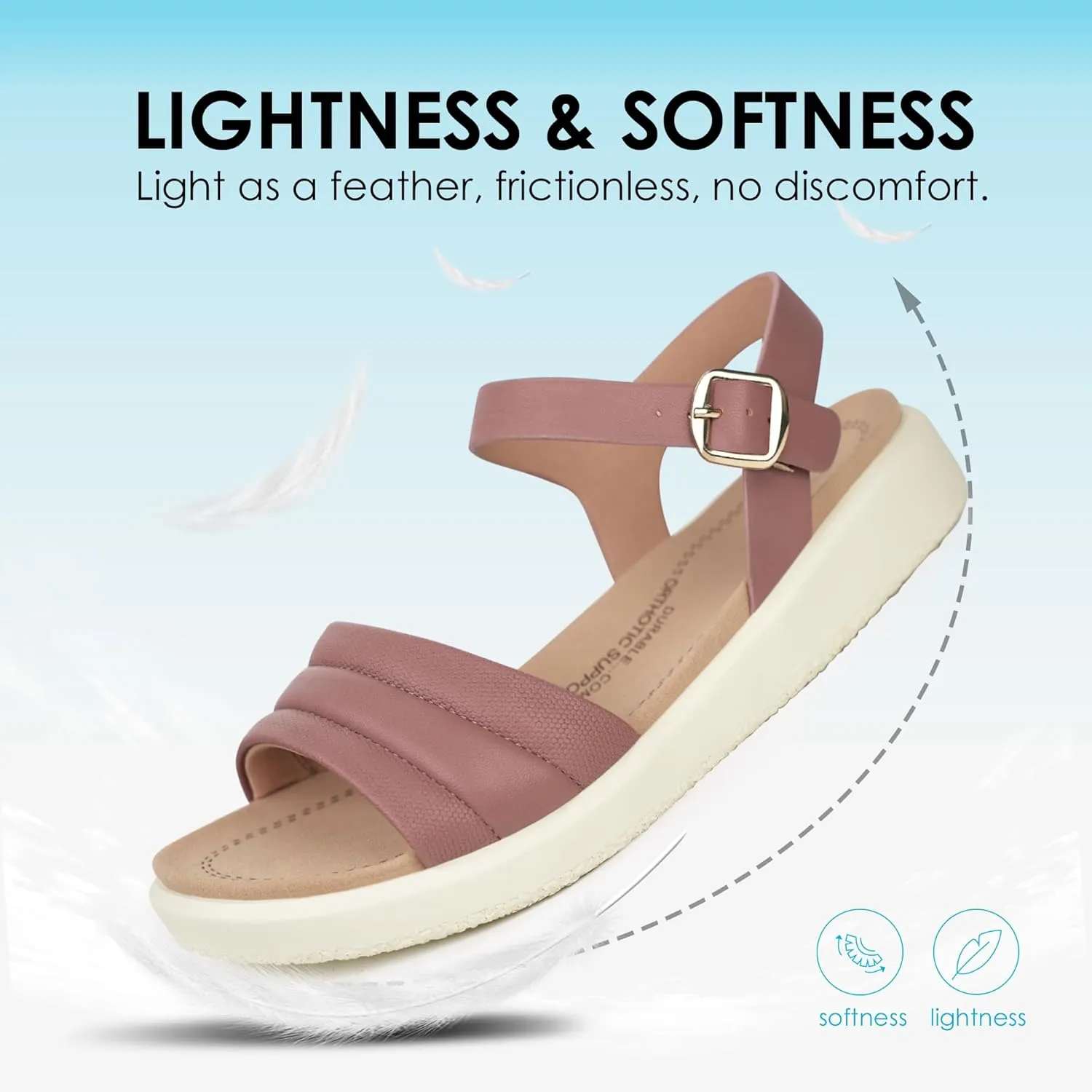 Women's Arch Support Orthopedic Walking Sandals - Comfortable Sandals