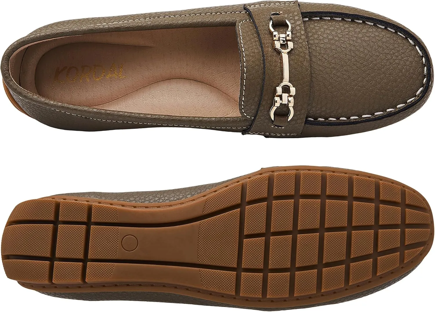 Women's Comfortable & Lightweight Leather Loafers Slip-Ons Driving Mocs Walking Shoes Cute Business Casual Dress Shoes Work Flats for Women
