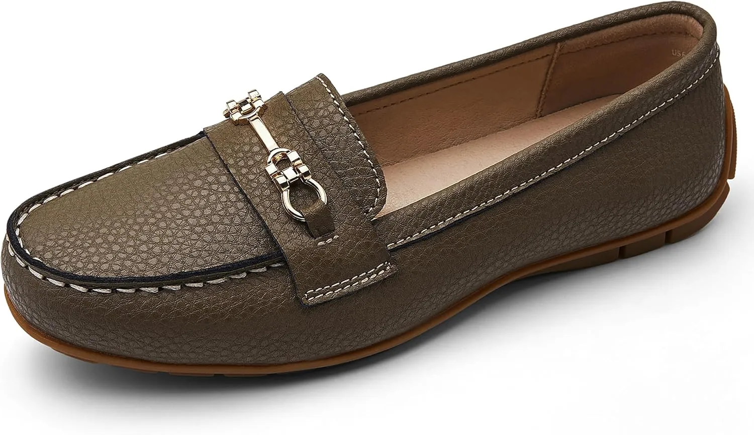 Women's Comfortable & Lightweight Leather Loafers Slip-Ons Driving Mocs Walking Shoes Cute Business Casual Dress Shoes Work Flats for Women