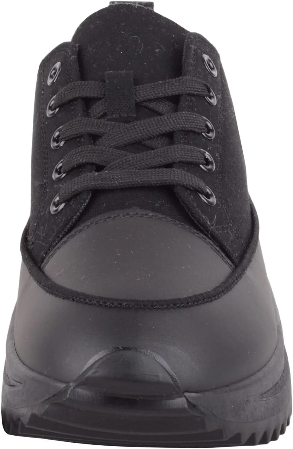 Womens Easy Lace Up Low Top Canvas Chunky Sole Trainers Sneakers