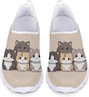 Womens Fashion Sneakers Slip On Shoes Tennis Sneaker Road Running Shoe Size 5.5-11.5