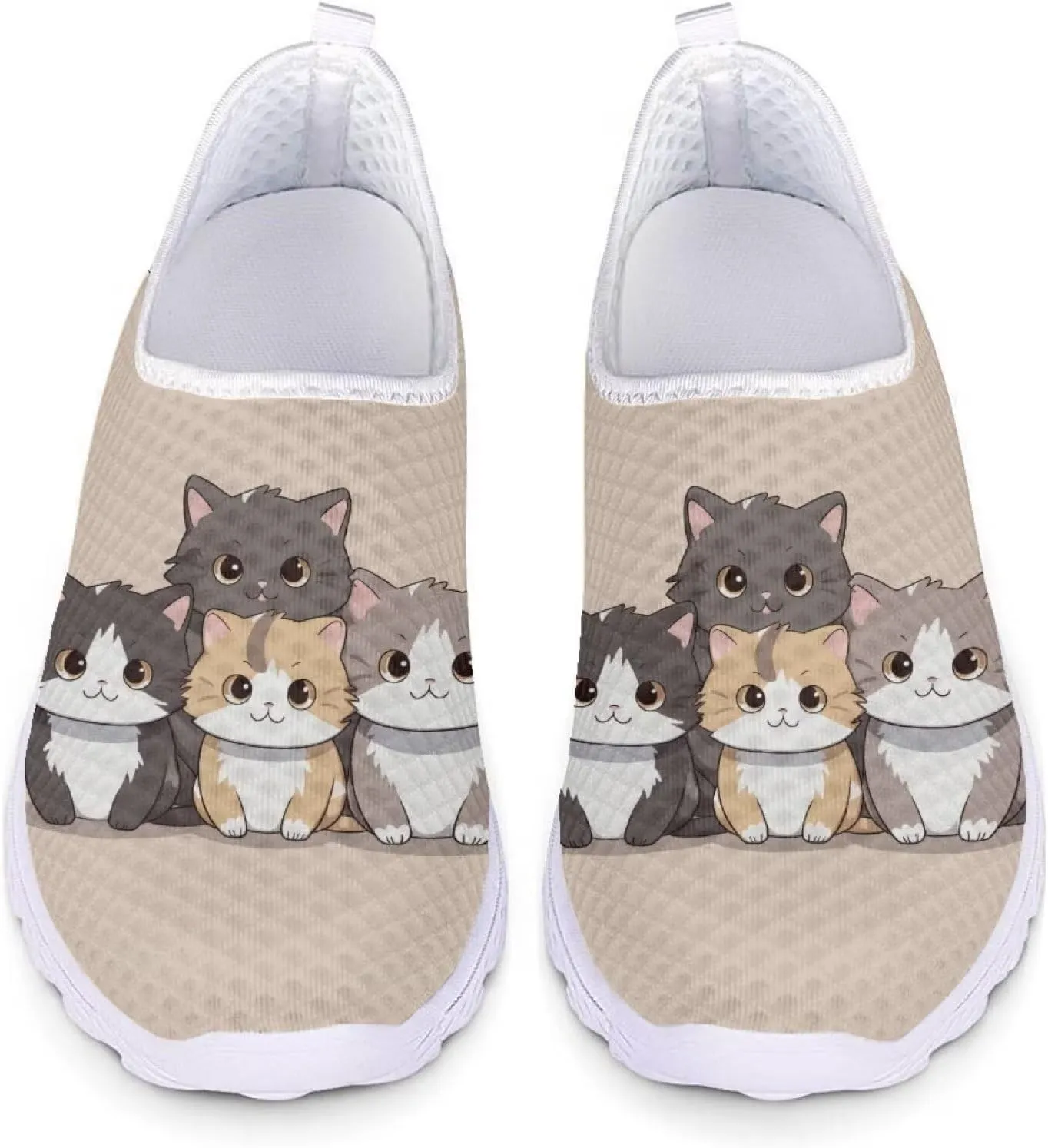 Womens Fashion Sneakers Slip On Shoes Tennis Sneaker Road Running Shoe Size 5.5-11.5