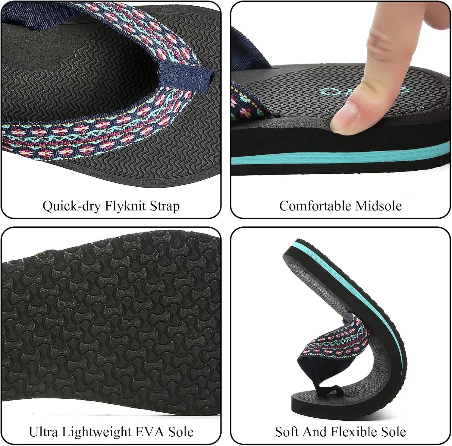 Womens Flip Flops Sandals Summer Beach Slippers