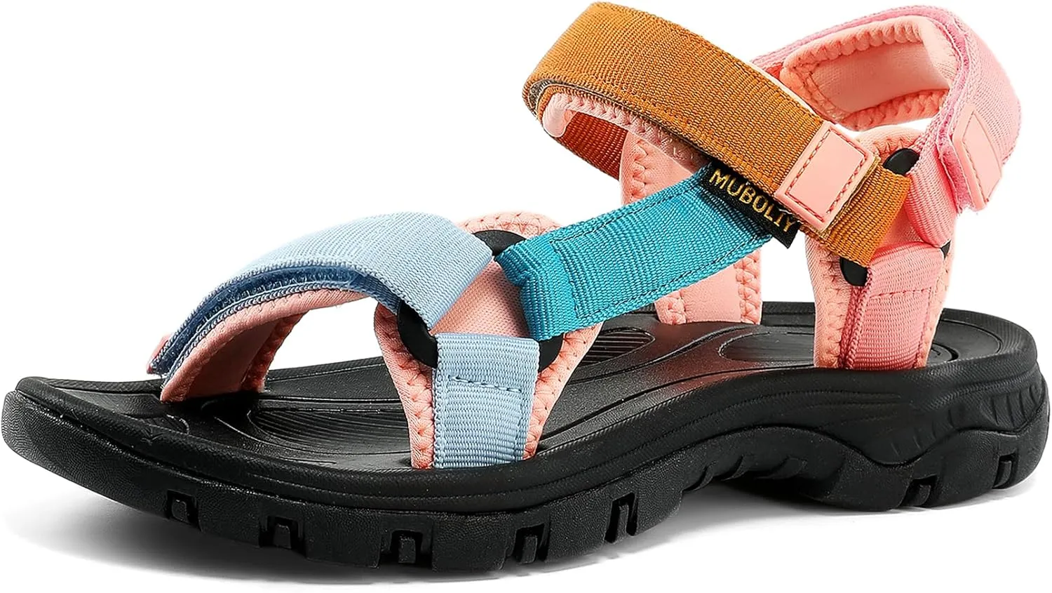 Women's Hiking Sport Sandals Water Outdoor Athletic Shoes With Arch Support Adjustable Velcro Beach Shoes