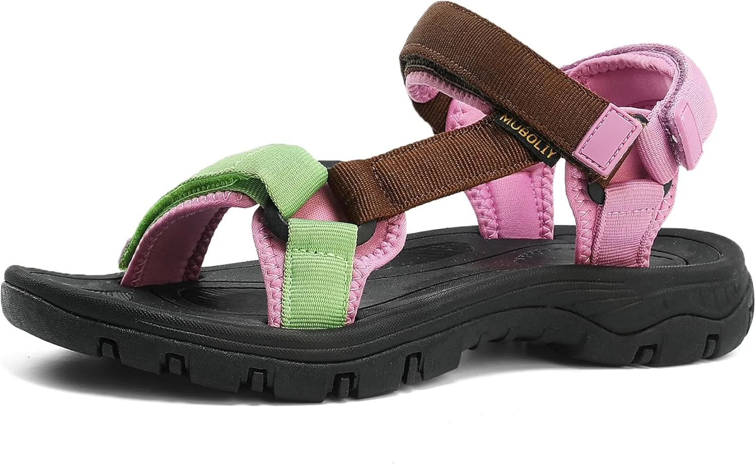 Women's Hiking Sport Sandals Water Outdoor Athletic Shoes With Arch Support Adjustable Velcro Beach Shoes