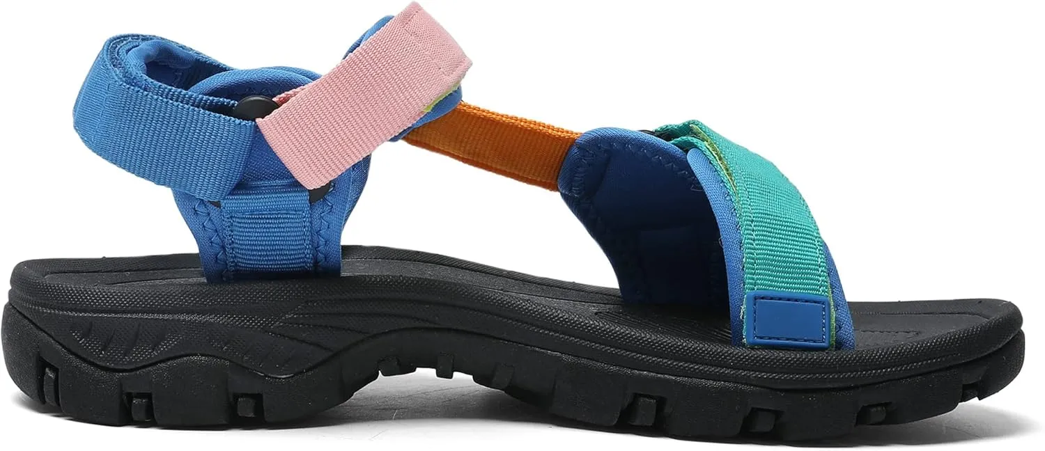 Women's Hiking Sport Sandals Water Outdoor Athletic Shoes With Arch Support Adjustable Velcro Beach Shoes