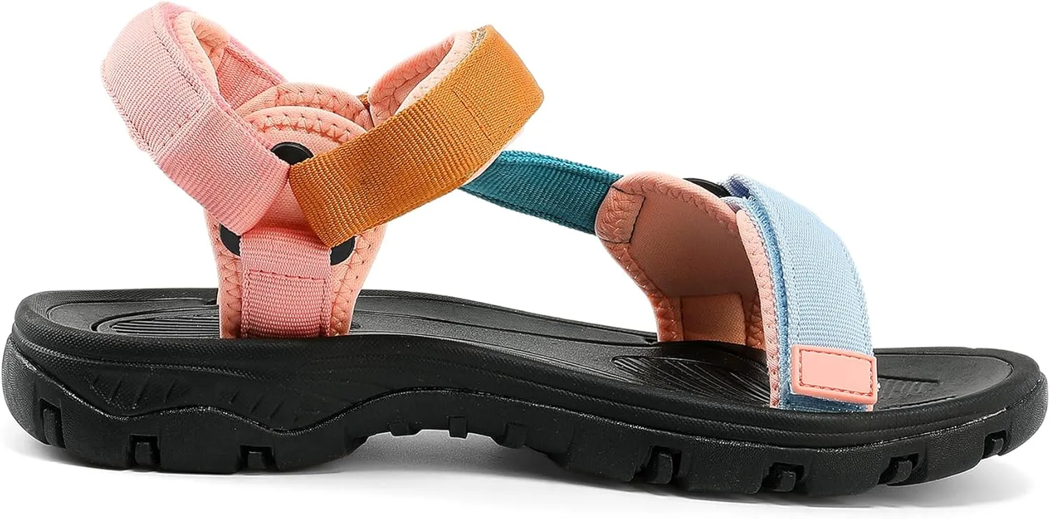 Women's Hiking Sport Sandals Water Outdoor Athletic Shoes With Arch Support Adjustable Velcro Beach Shoes