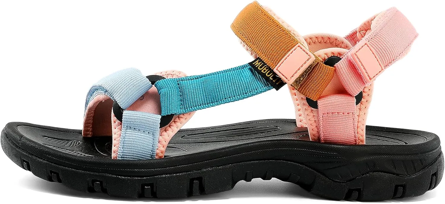 Women's Hiking Sport Sandals Water Outdoor Athletic Shoes With Arch Support Adjustable Velcro Beach Shoes
