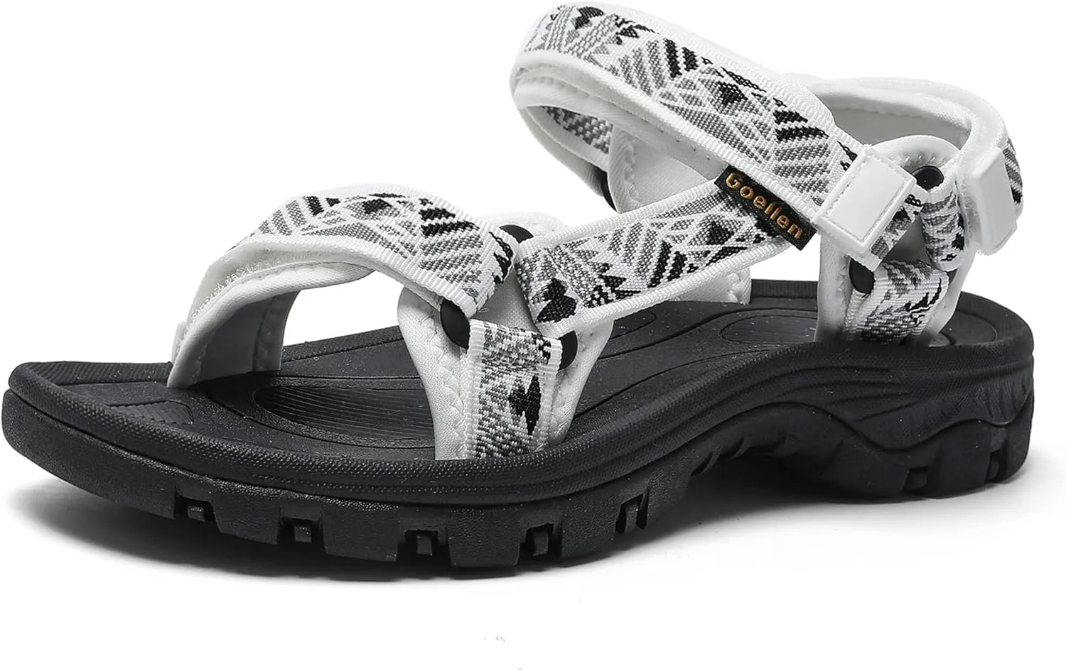 Women's Hiking Sport Sandals Water Outdoor Athletic Shoes With Arch Support Adjustable Velcro Beach Shoes