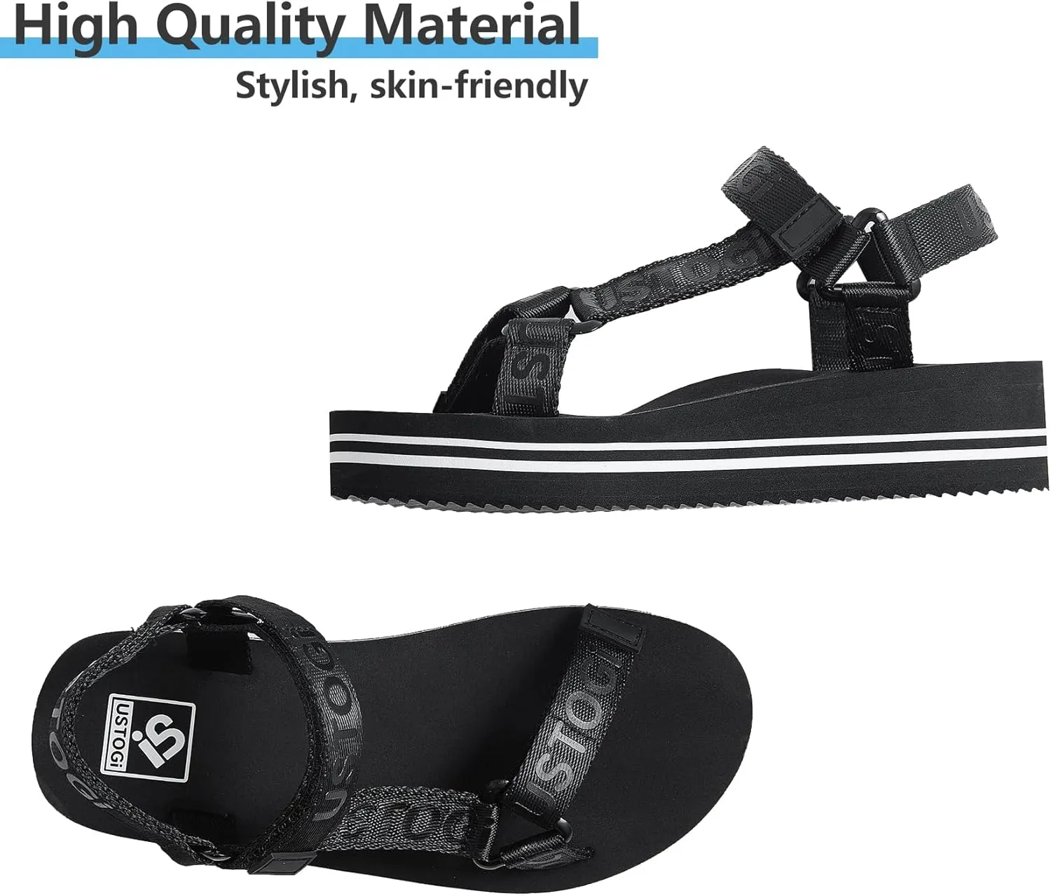 Women's Platform Sport Sandals for women Arch Support Hiking Walking Athletic Beach Water Sandal Outdoor Orthotic Adjustable Lightweight Comfortable Summer Cushion Cute sandalias de mujer