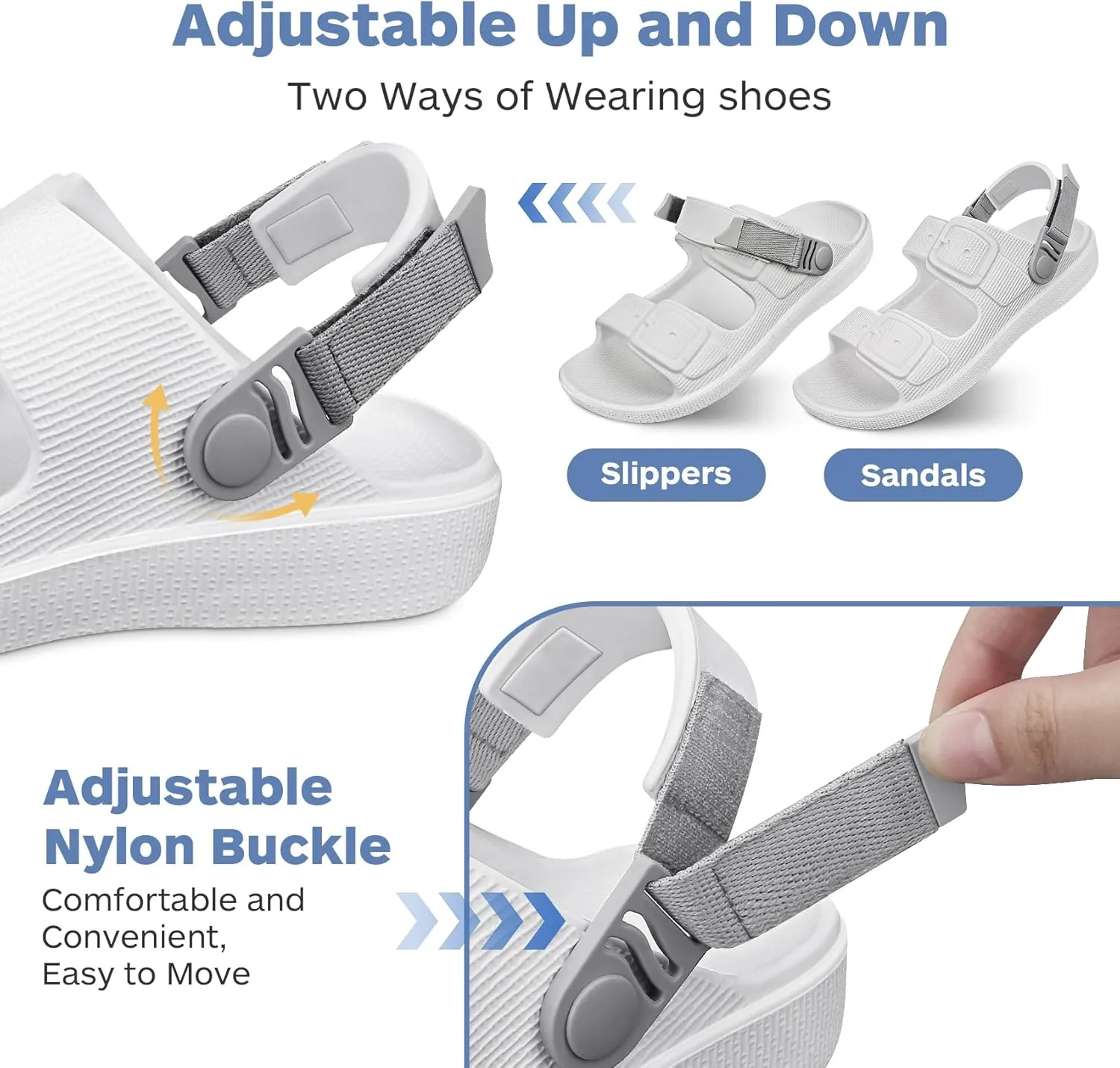Womens Sandals, Summer Beach Sandals for Woman 2025, Womens Slides, Women Beach Sandals & Summer Shoes Comfortable, Pool Slip On Sandals Women