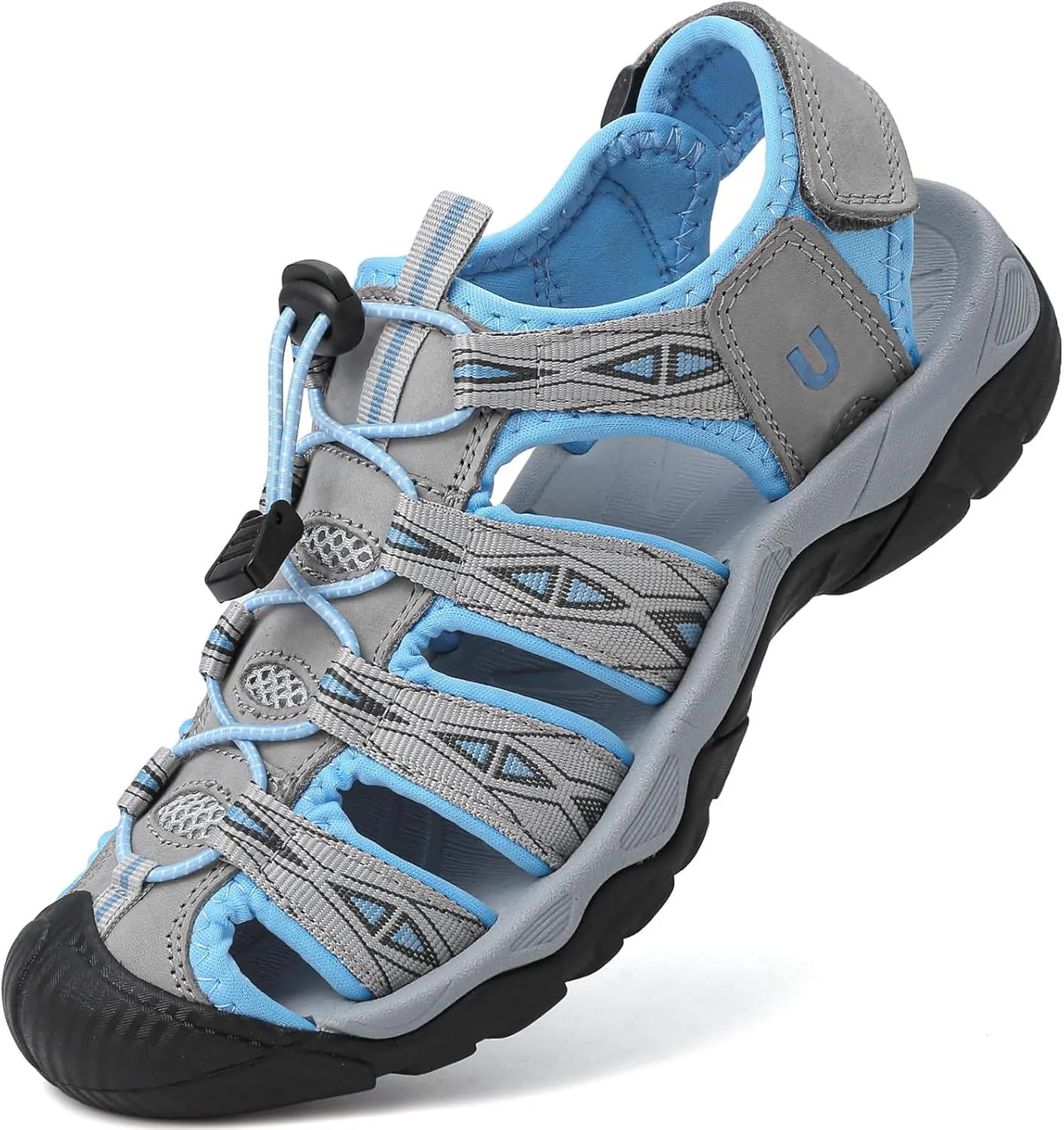 Women's Sport Hiking Sandals Closed Toe Summer Outdoor Athletic Walking Sandal Adventure Lightweight Comfortable Beach Sandals Water Shoes