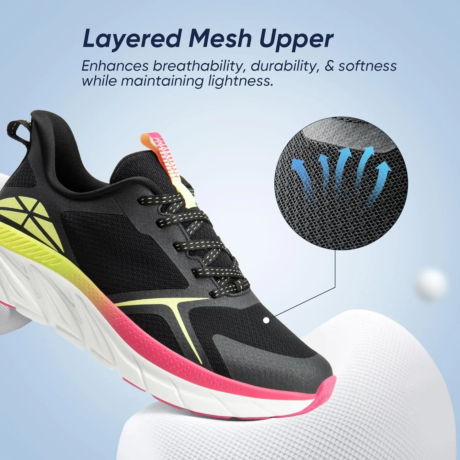 Women's Walking Shoes Comfortable ActiveEase Running Tennis Athletic Gym Workout Cross Training Sneakers