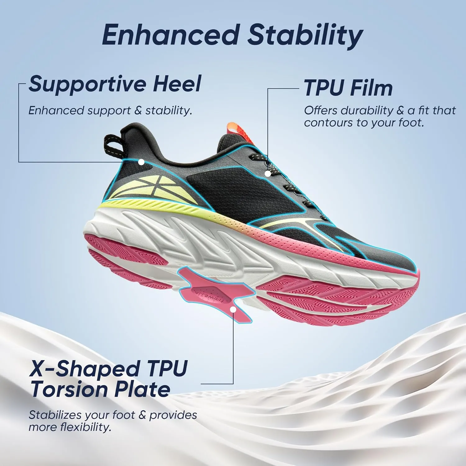 Women's Walking Shoes Comfortable ActiveEase Running Tennis Athletic Gym Workout Cross Training Sneakers