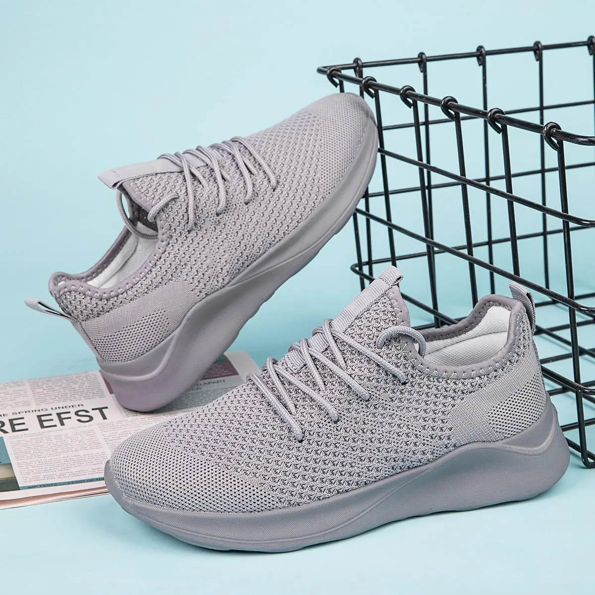 Women's Walking Shoes Tennis Sneakers Casual Lace Up Lightweight Running Shoes Slip On Gym Out Workout Shoes