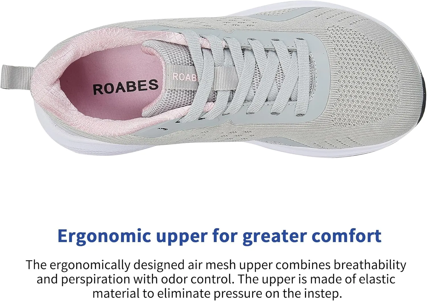 Women's Wide Toe Box Sneakers, Wide Tennis Running Shoes, Rubber Non-Slip Breathable Gym Workout Shoes
