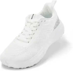 Women's Wide Toe Box Sneakers, Wide Tennis Running Shoes, Rubber Non-Slip Breathable Gym Workout Shoes