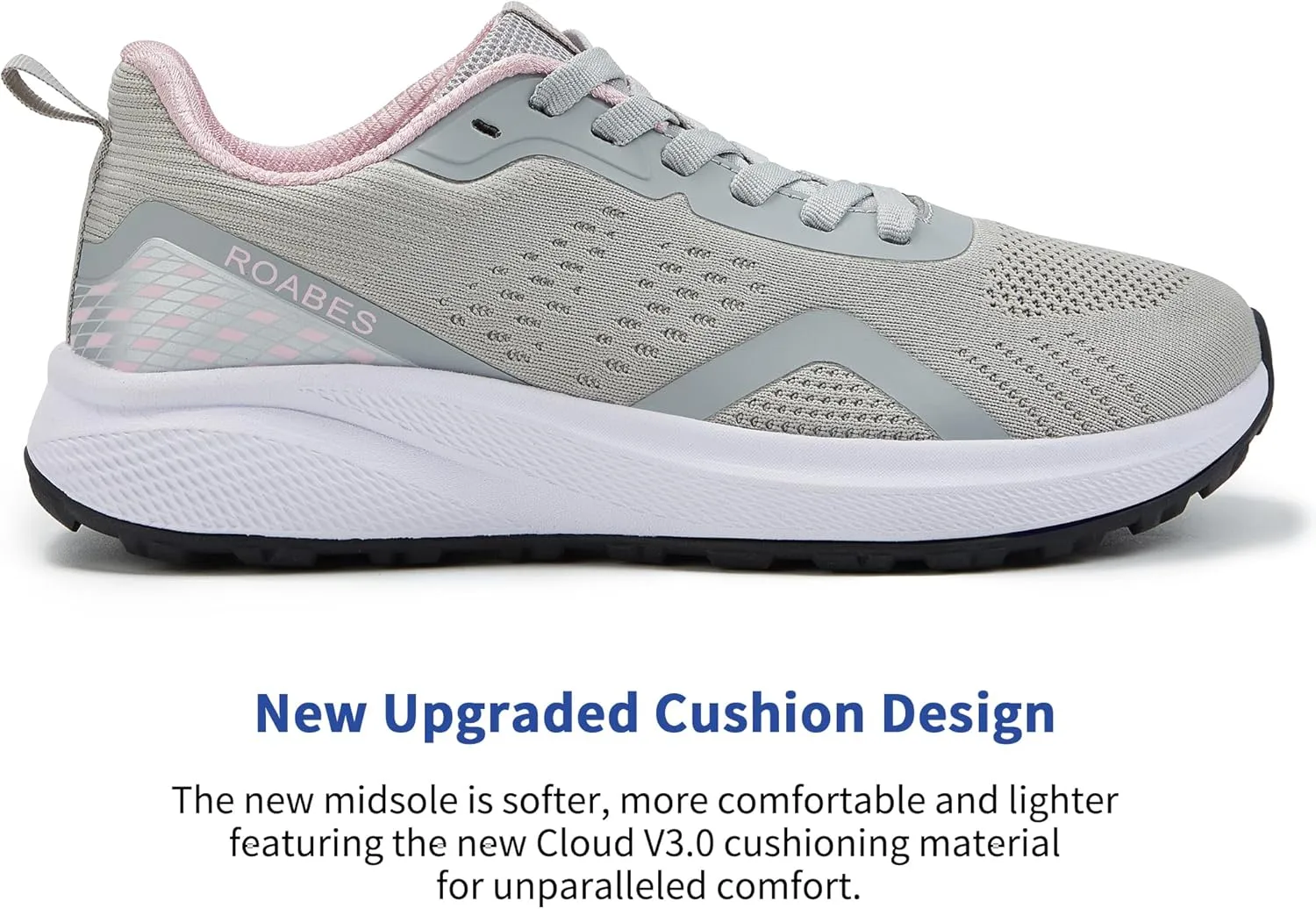 Women's Wide Toe Box Sneakers, Wide Tennis Running Shoes, Rubber Non-Slip Breathable Gym Workout Shoes