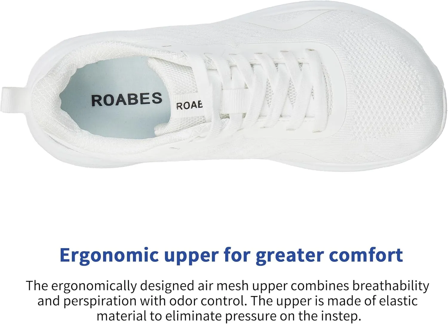 Women's Wide Toe Box Sneakers, Wide Tennis Running Shoes, Rubber Non-Slip Breathable Gym Workout Shoes
