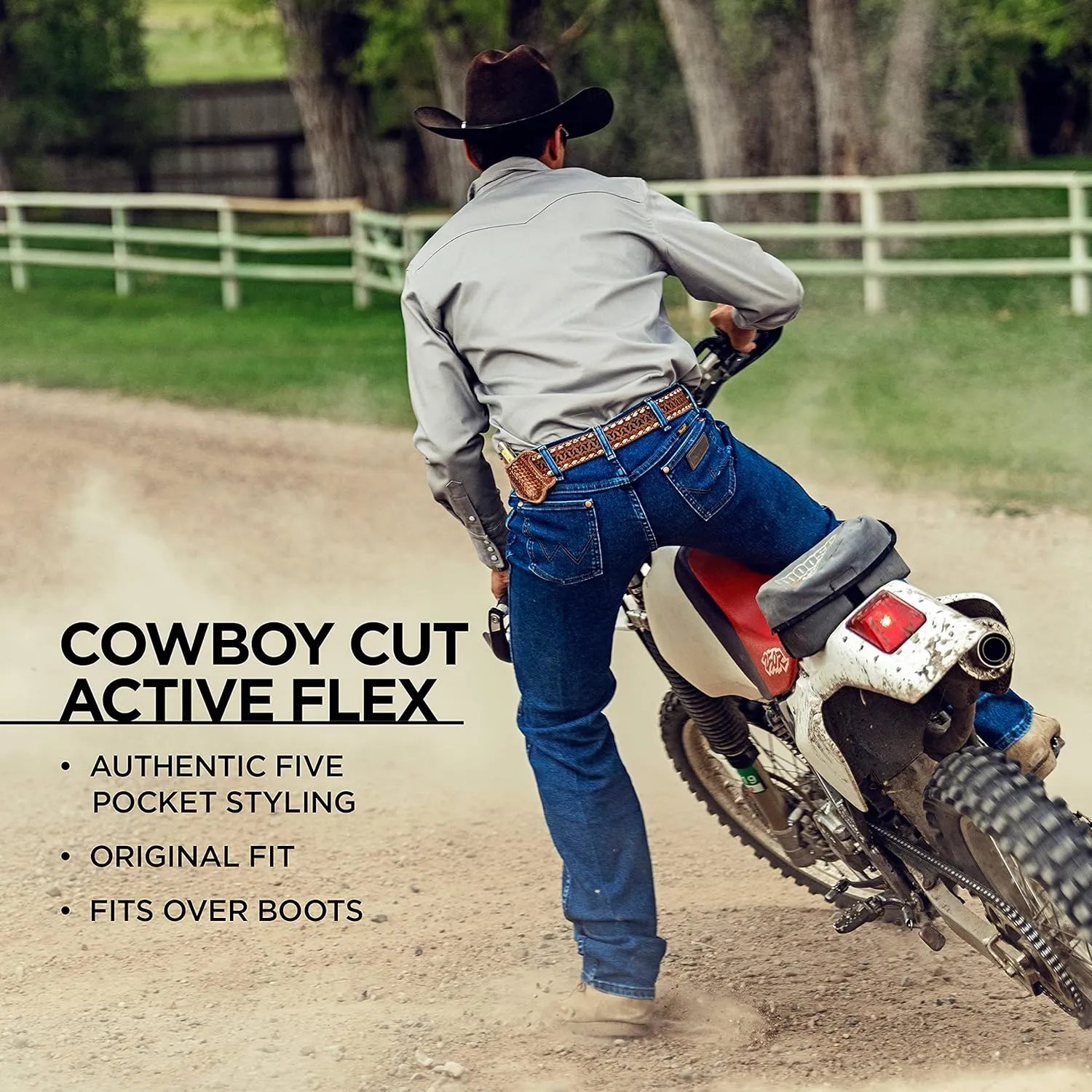 Wrangler Men's Cowboy Cut Original Fit Active Flex Jeans