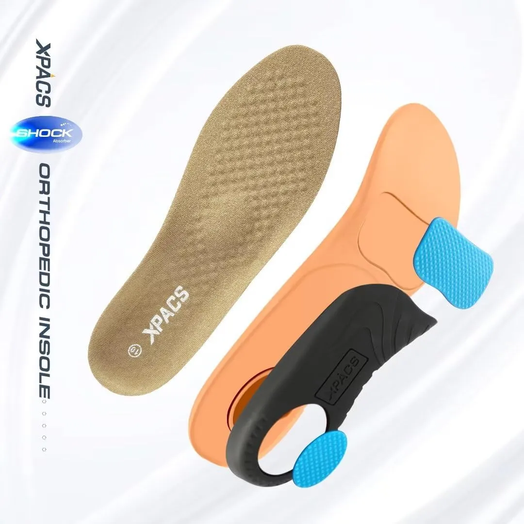 XPACS Orthopedic Comfortable Fashion Sneakers for Mens, Casual Arch Support Walking Shoes for Plantar Fasciitis, Cushion Supportive Orthotic Shoes for Foot and Heel Pain Relief