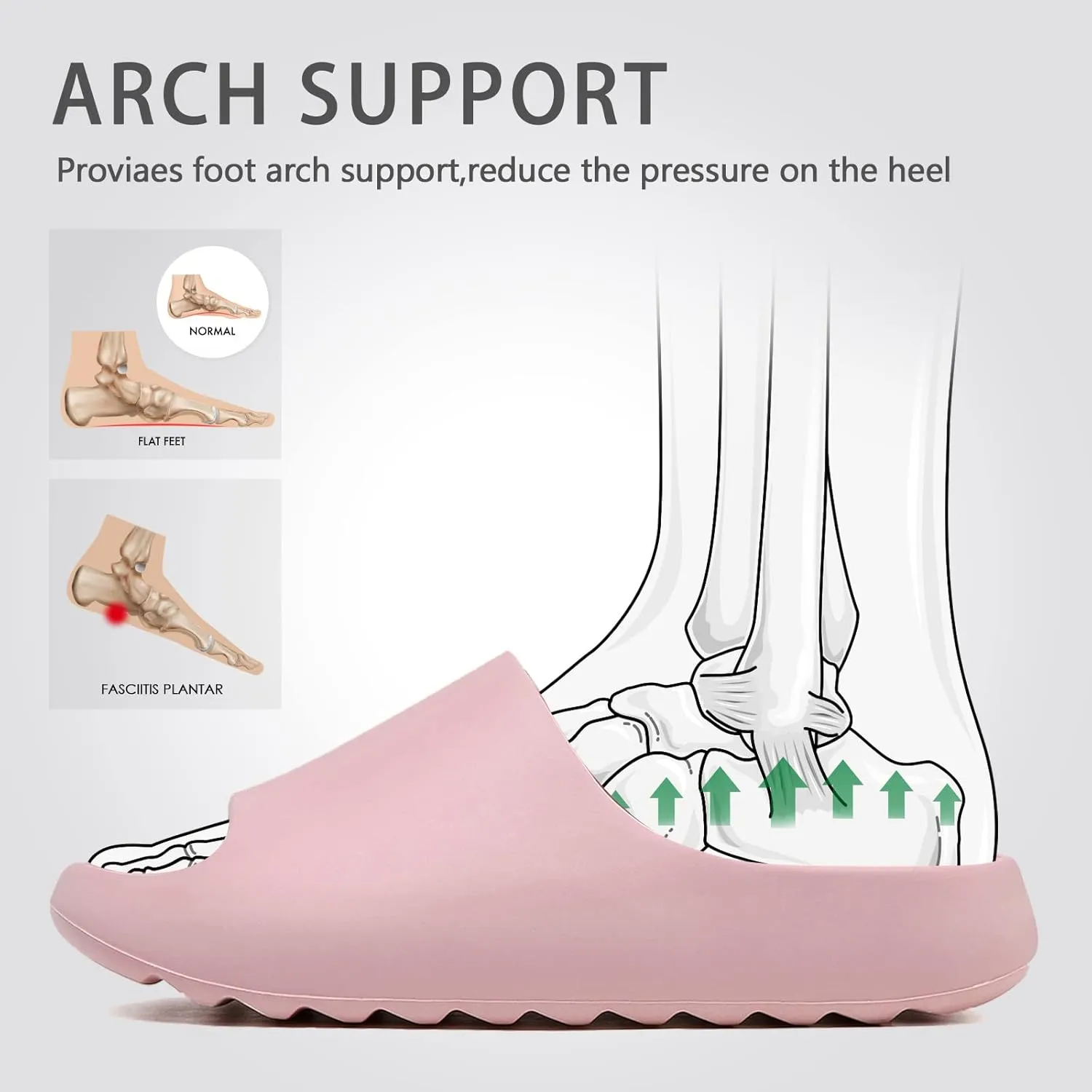 XTJSCBDSH Cloud Slides for Men and Women, Quick Drying Slippers Shoe Open Toe Thick Soft, Platform Slide Sandals Daily Shower Sandals, Non-Slip Bathroom Slippers Summer for Indoor & Outdoor