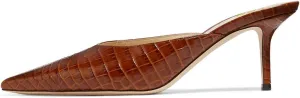 YDN Women Classic Pointed Toe Low Mid Heel Loafers Slip on Mules Slide Sandals Kitten Shoes Size 4-15 US