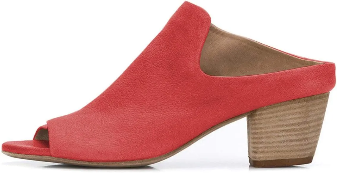 YDN Women Peep Open Toe Booties Pumps Block Chunky Mid Low Heels Loafers Slip on Comfortable Shoes