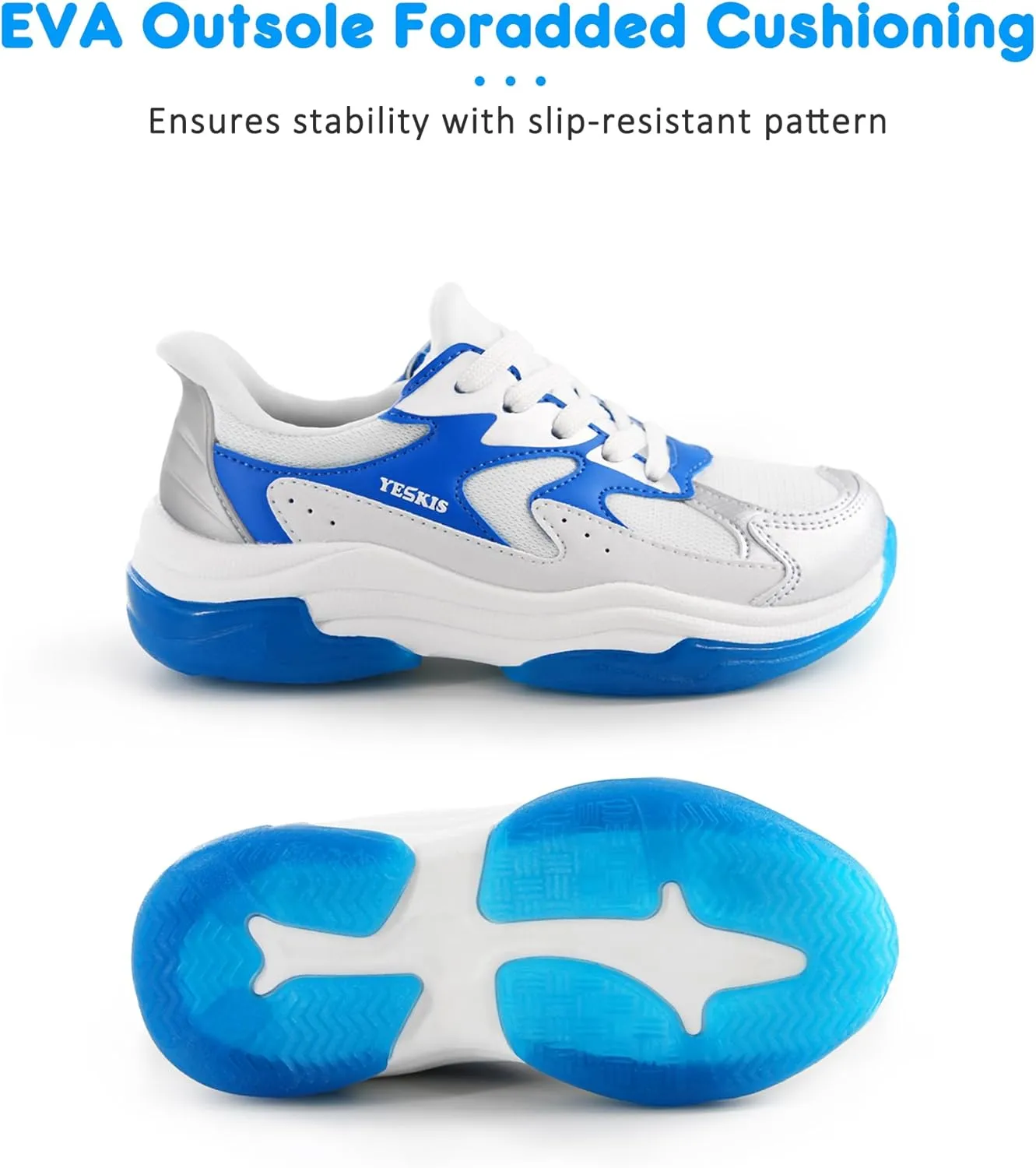 YESKIS Boys Girls Light Up Shoes Kids Lightweight Breathable Mesh Led Flashing Fashion Running Sneakers for Toddler Little Kid