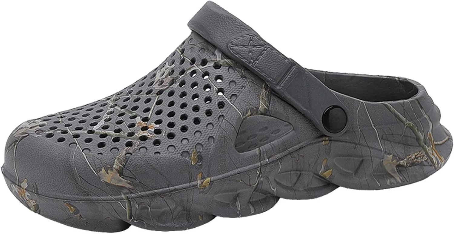 YUKTOPA Mens Garden Clogs Mules Anti-Slip Water Shoes Breathable Sandals Outdoor Beach Shower Slippers