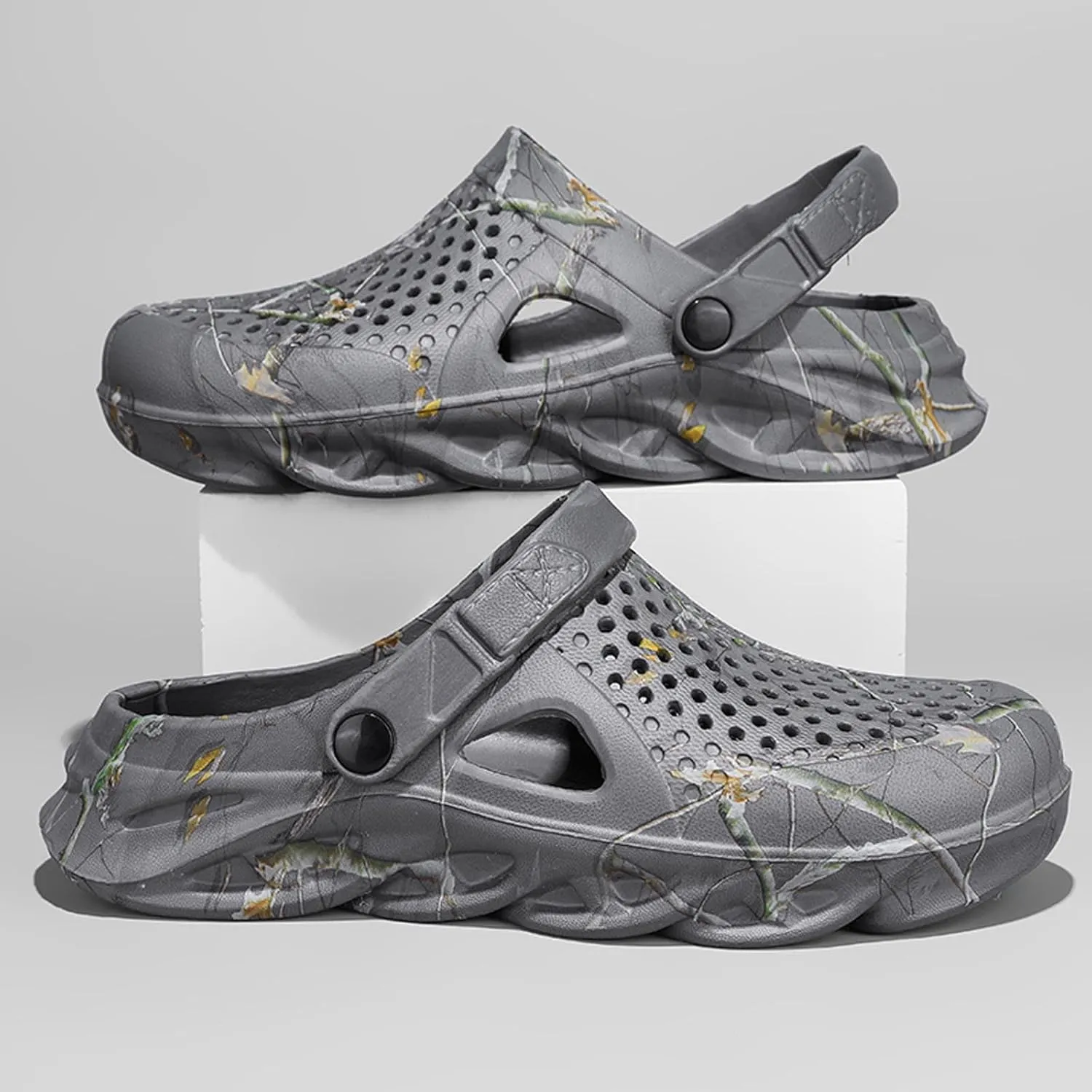 YUKTOPA Mens Garden Clogs Mules Anti-Slip Water Shoes Breathable Sandals Outdoor Beach Shower Slippers