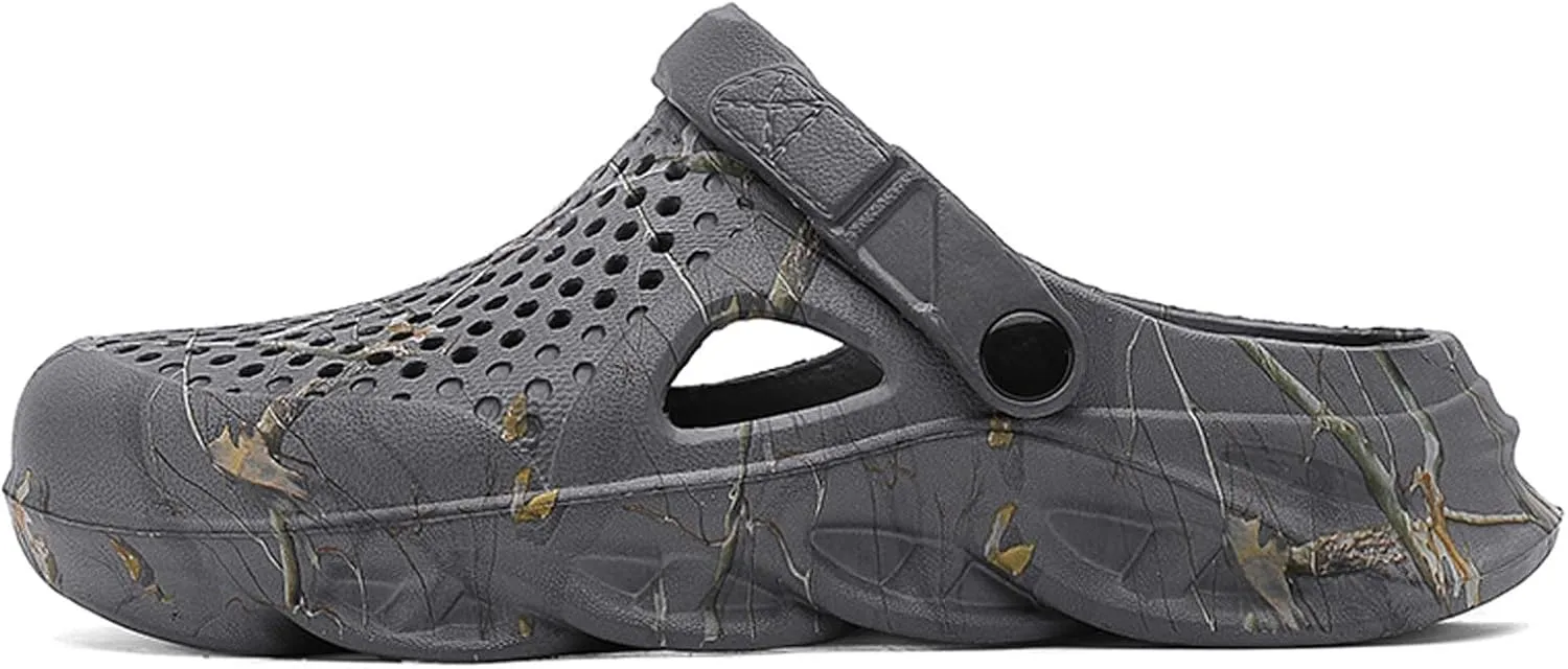 YUKTOPA Mens Garden Clogs Mules Anti-Slip Water Shoes Breathable Sandals Outdoor Beach Shower Slippers