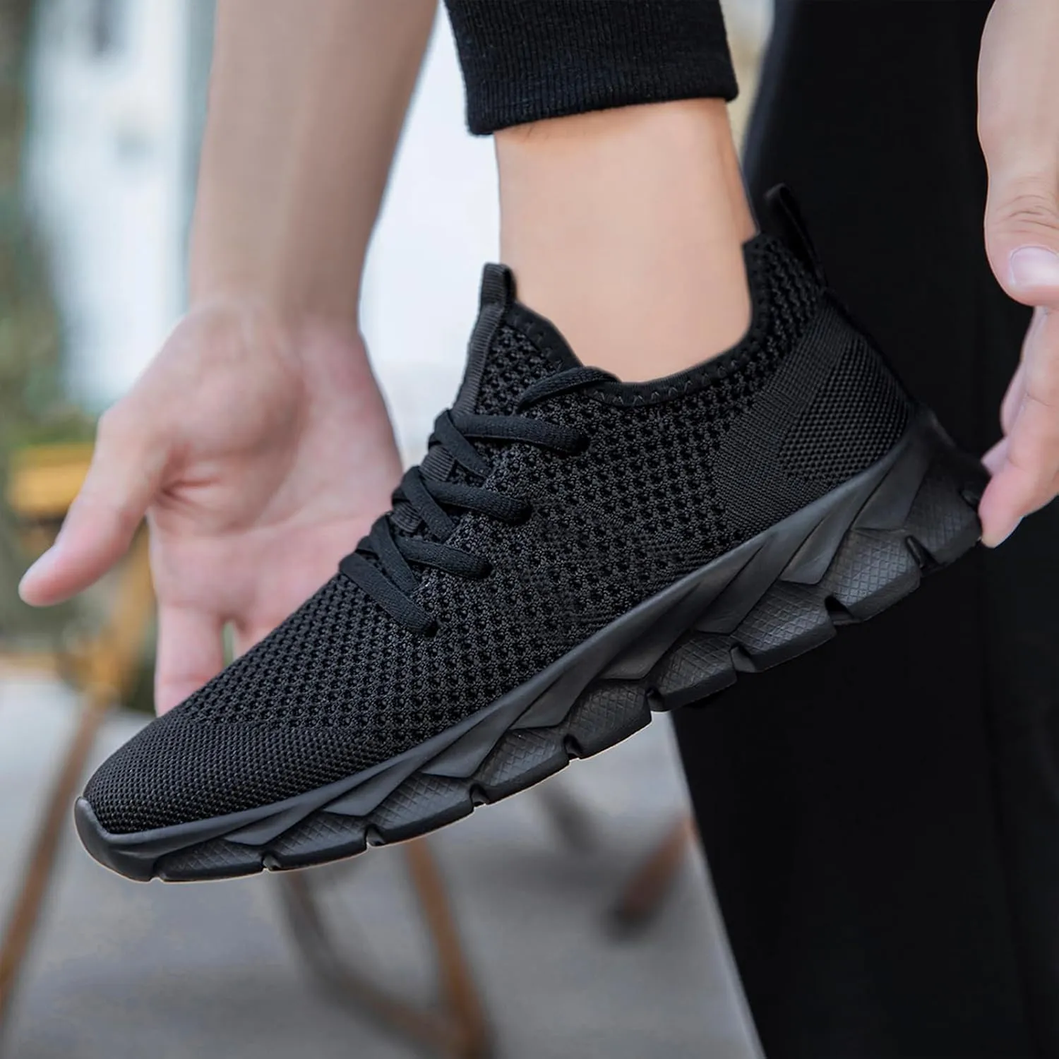 ZGPWZWL Mens Running Shoes Fashion Sneakers Tennis Walking Casual Athletic Lightweight Breathable Workout Gym Comfortable Shoes
