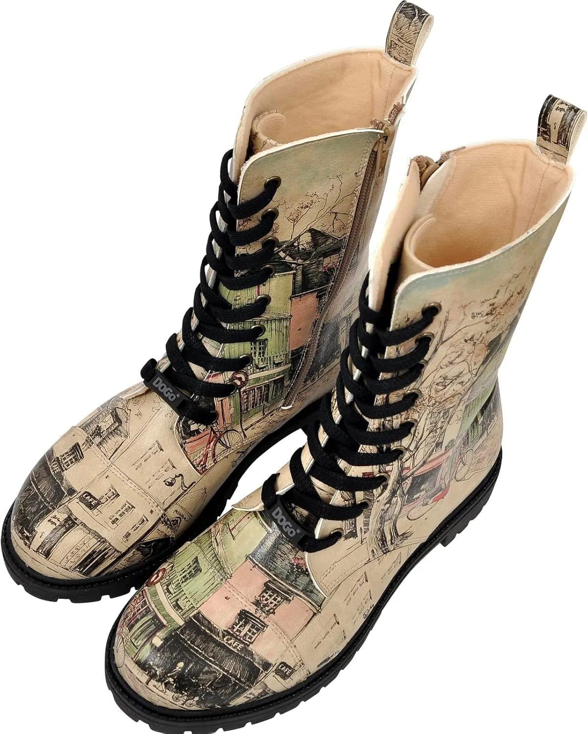Zipsy Boots for Women - Handmade and Vegan Leather Mid Calf Boots for Women
