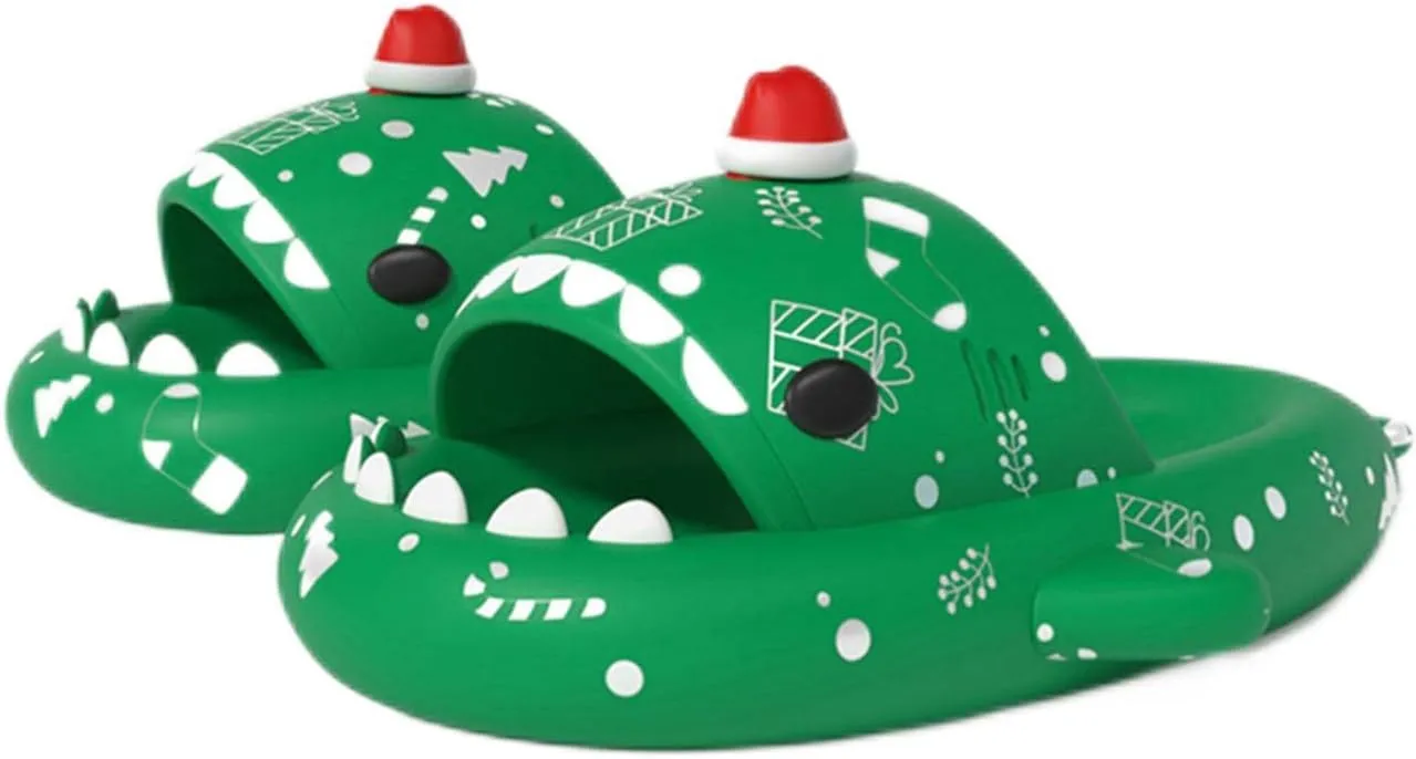 Zureto Shark Slides Slippers, Novelty Cloud Shark Slippers, Anti-Slip Quick Drying Shark Sliders, EVA Starlight Shark