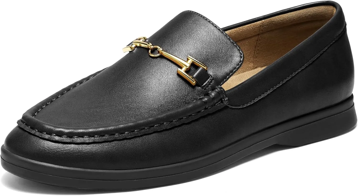 ZURIN Women's Loafers Leather Penny Loafers Comfortable Flats Shoes for Women Casual Dressy Shoes Business Work Driving